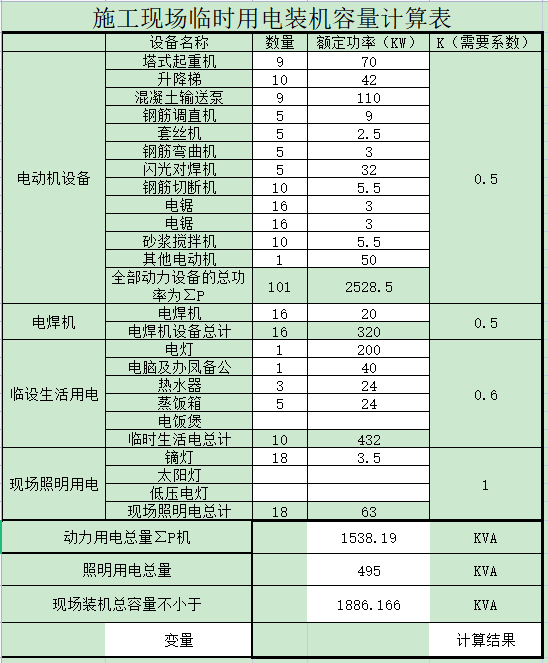 临时用电计算软件 工程造价资料封面